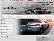 Tablet Screenshot of daimlermotors.com